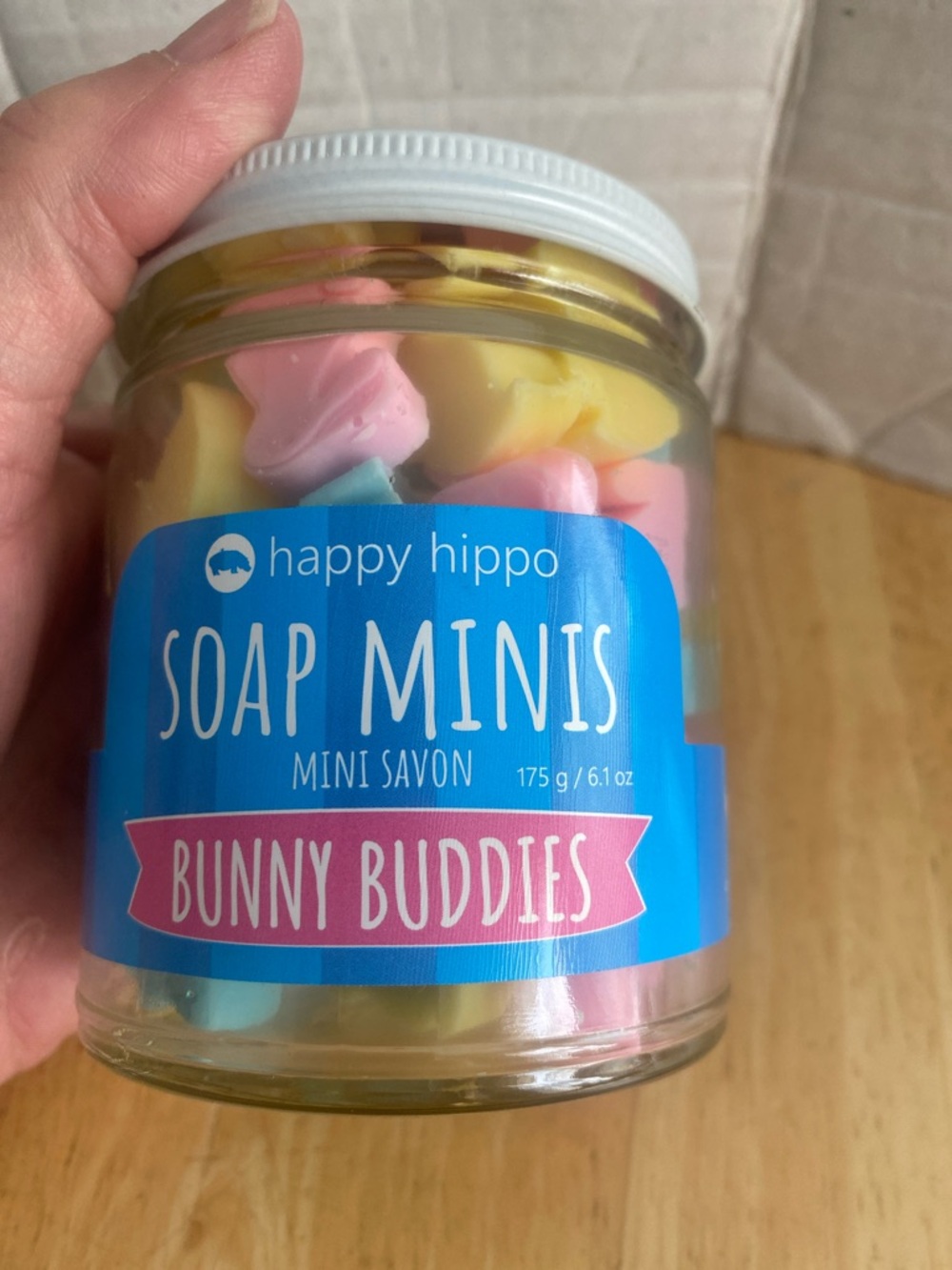 Soap Minis Bunny Buddies - Pastel Multi-Color 6.1 oz full jar. NWT NIP - Picture 3 of 6